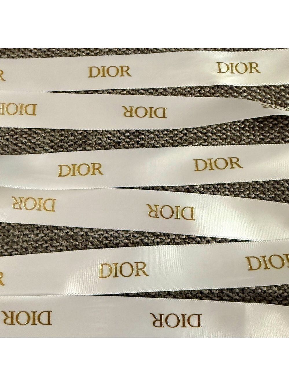 Dior Logo White Authentic Ribbon 63 Inch New - Picture 5 of 10